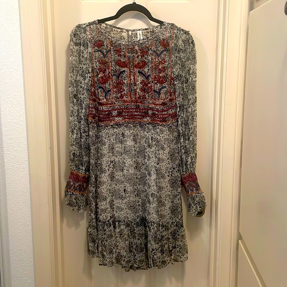 NWT Anthropologie Gisella beaded tunic dress size 0 - Picture 4 of 13